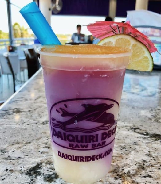 The Daiquiri Deck in Siesta Key has a bold party atmosphere on this epic waterfront dockside eatery.